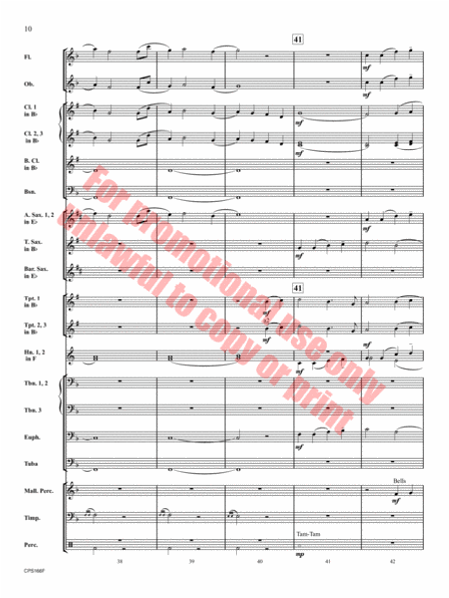To Be Found Concert Band scores gallery preview page 11