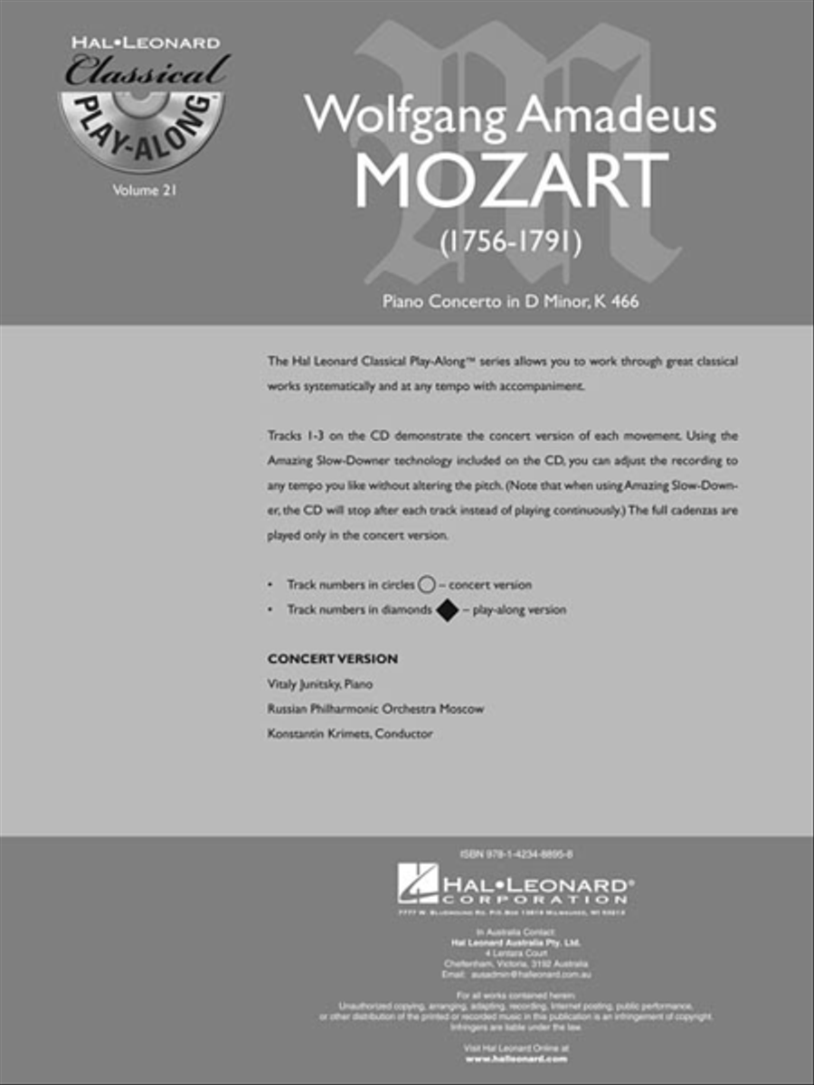 Piano Concerto in D Minor, K466 Piano Solo scores gallery preview page 3