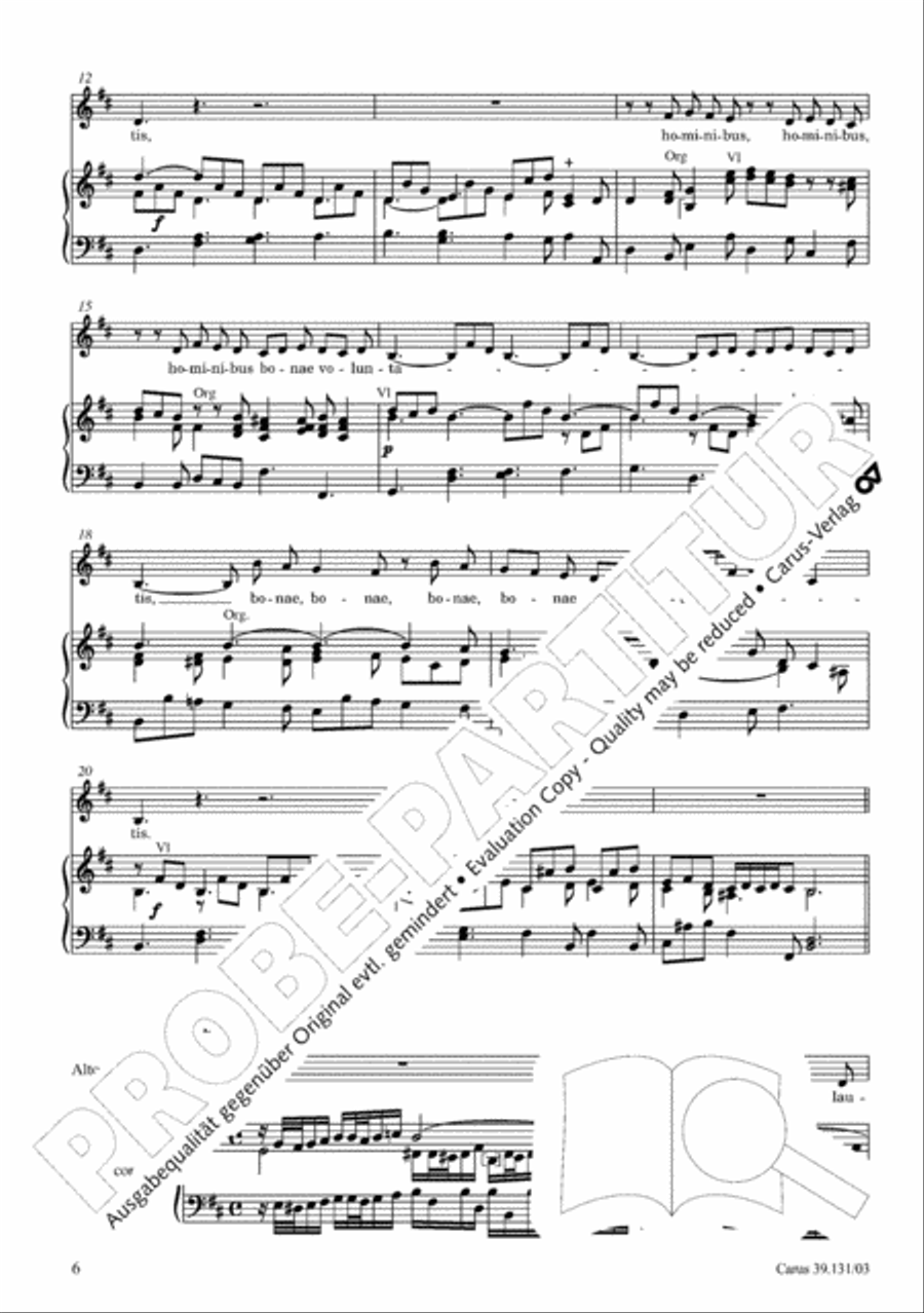 Missa brevis in B minor Alto Voice scores gallery preview page 7