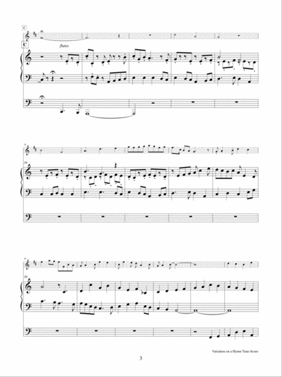 Variation on a Hymn Tune Trumpet Duet scores gallery preview page 5