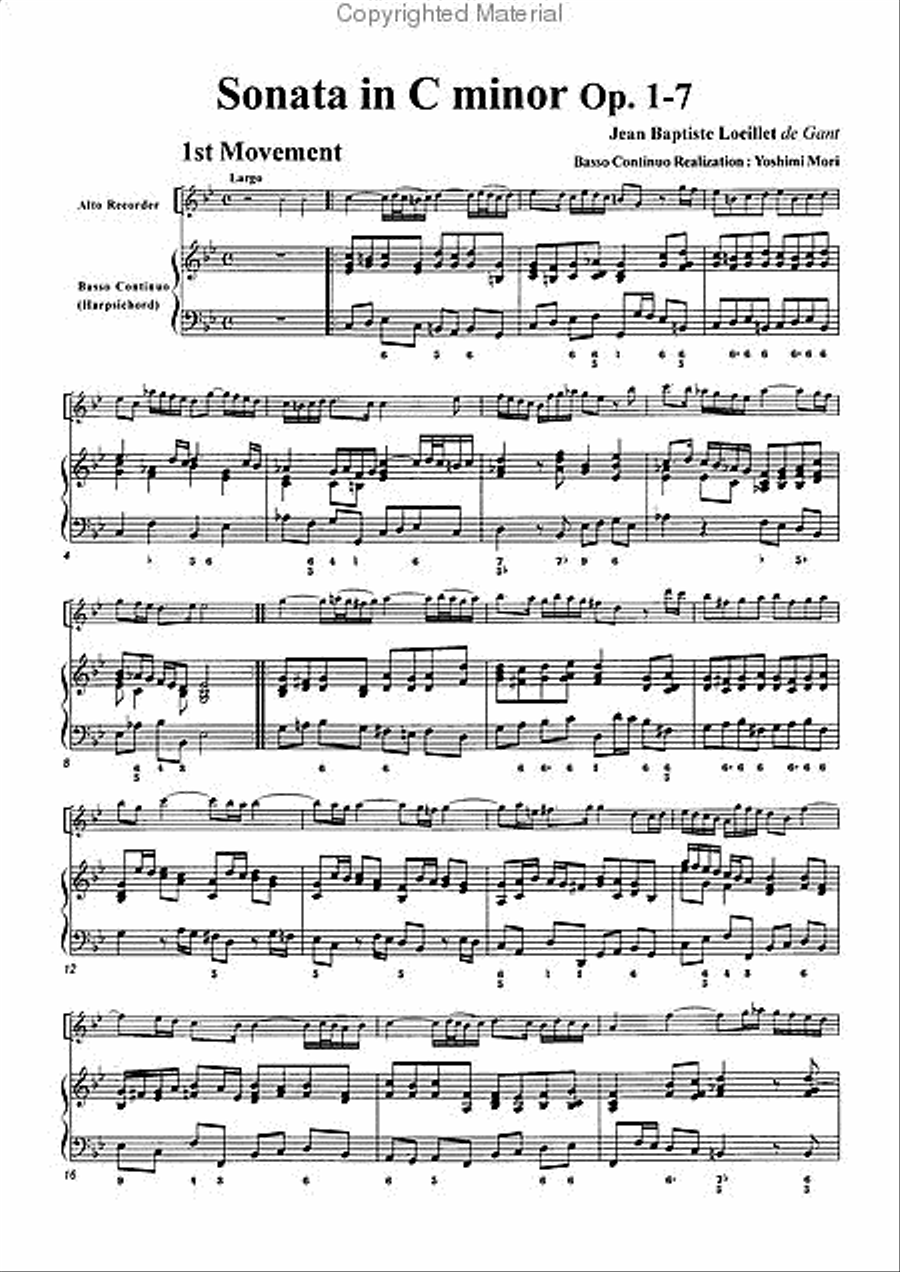 Sonatas, Vol. 3 Alto Recorder scores gallery preview page 3