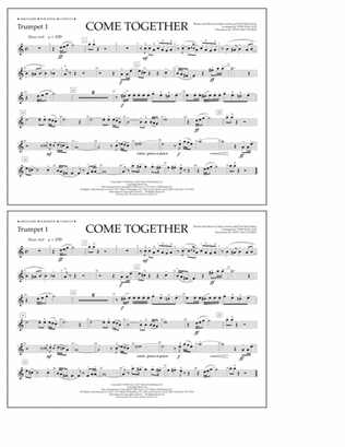Book cover for Come Together (arr. Tom Wallace) - Trumpet 1