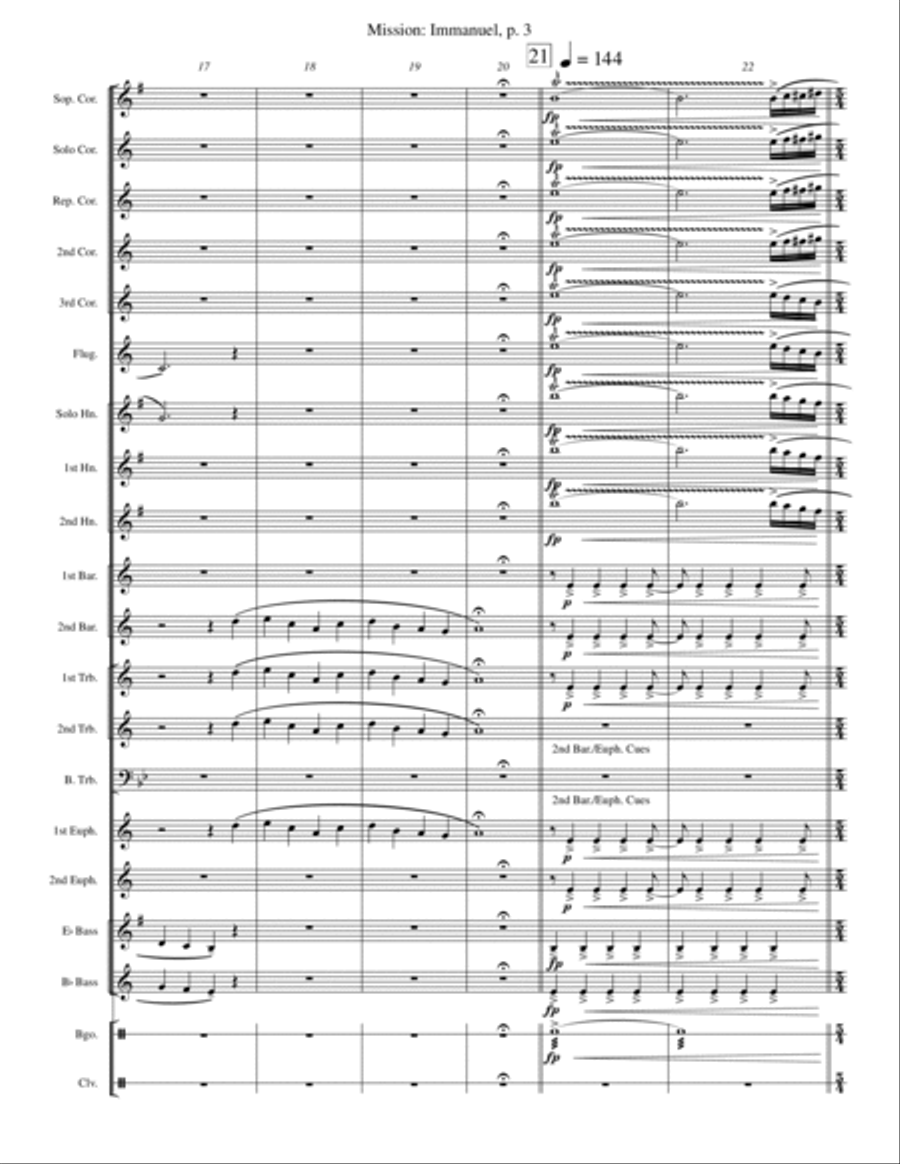 Mission: Impossible Theme from the Paramount Television Series MISSION: IMPOSSIBLE Brass Band scores gallery preview page 3