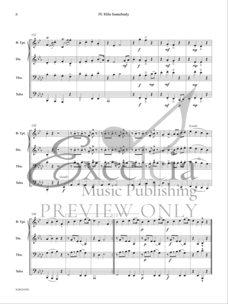 Sea Shanty Saga Sea Shanty Saga Brass Quartet scores gallery preview page 9
