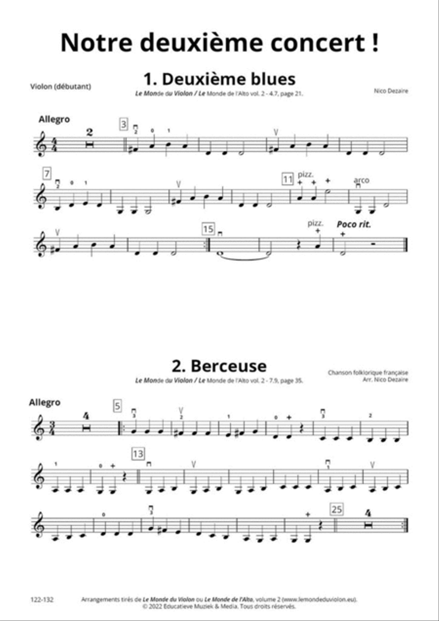 Notre deuxième concert! Notre deuxième concert! String Orchestra scores gallery preview page 5