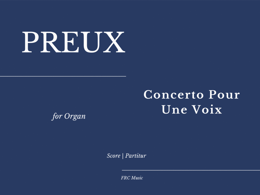 Concerto Pour Une Voix Organ Solo scores gallery preview page 1