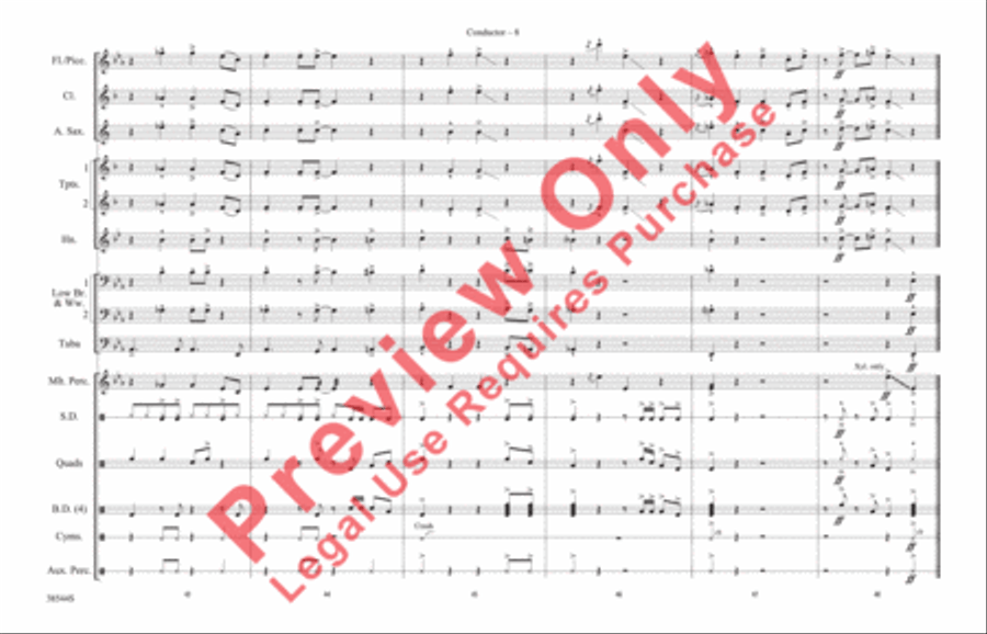 Great Balls of Fire Marching Band scores gallery preview page 9