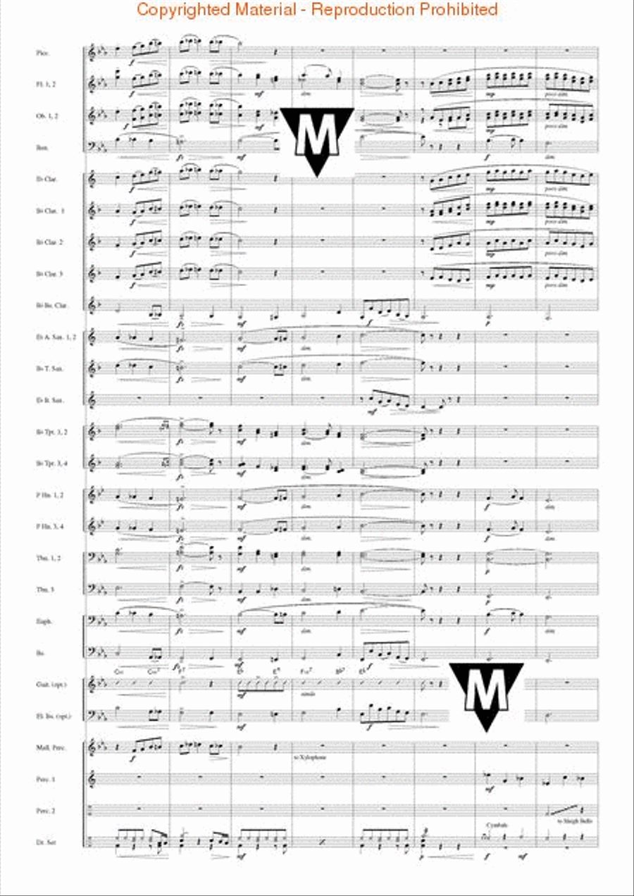 Famous German Christmas Songs Concert Band scores gallery preview page 5