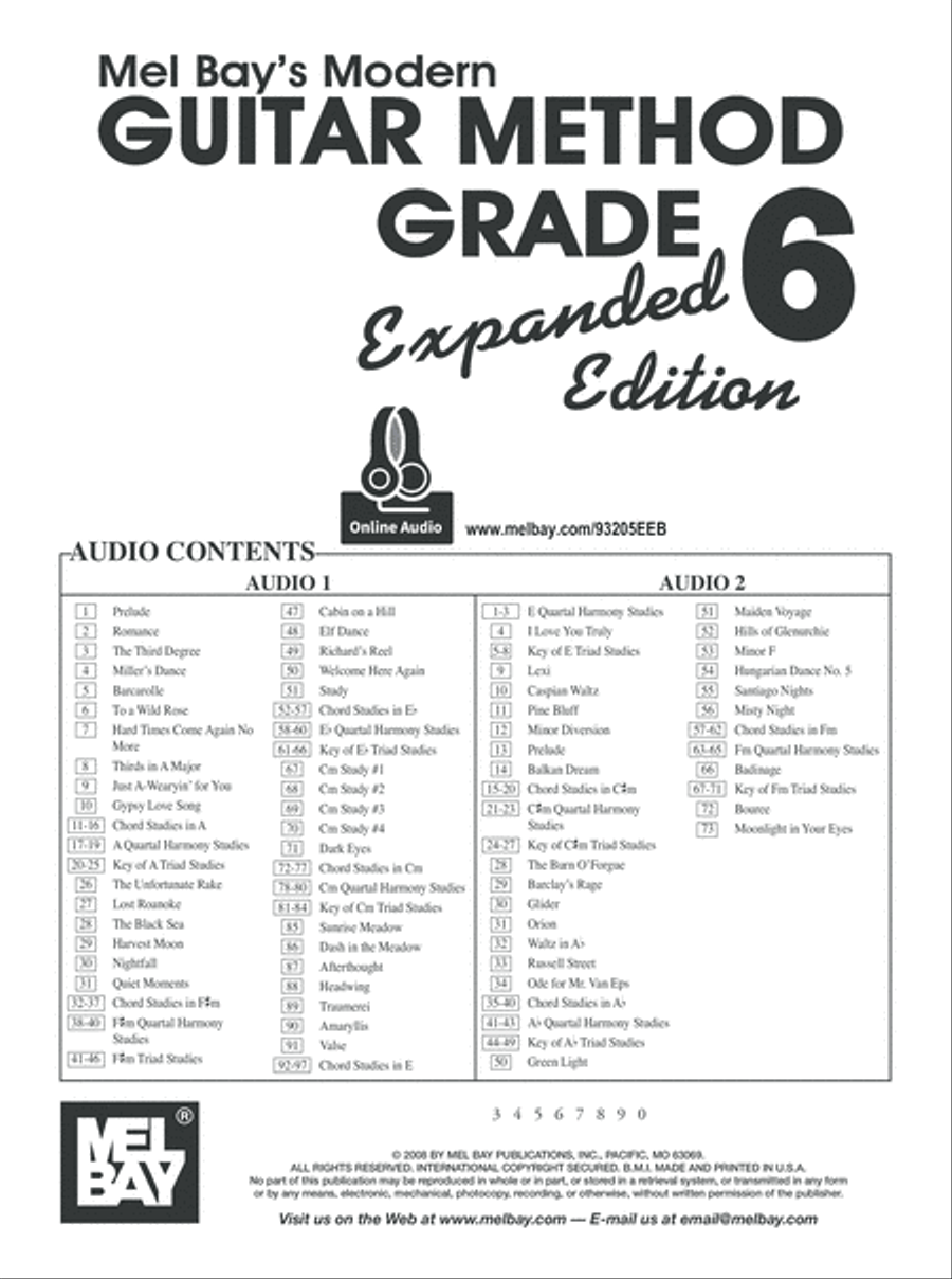 Modern Guitar Method Grade 6, Expanded Edition image number null