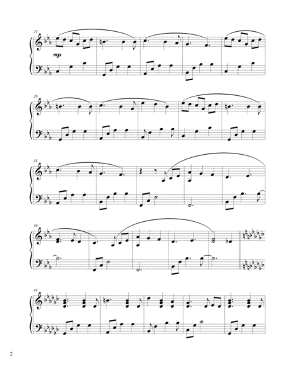 Reaching Piano Solo scores gallery preview page 2