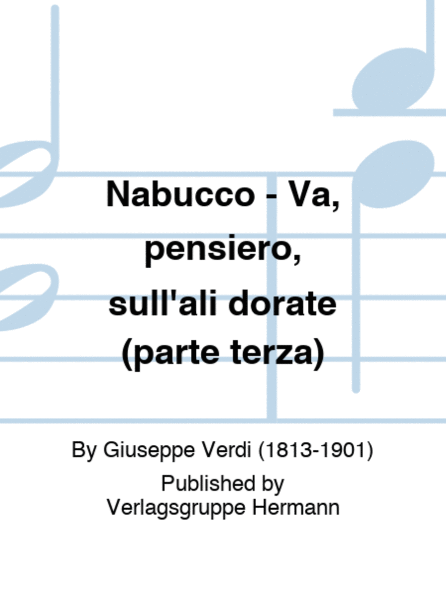 Nabucco - Va, pensiero, sull'ali dorate (parte terza) Choir scores gallery preview page 1