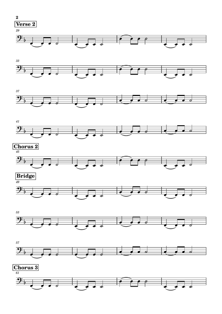 Take My Breath Away (Love Theme) Double Bass scores gallery preview page 2