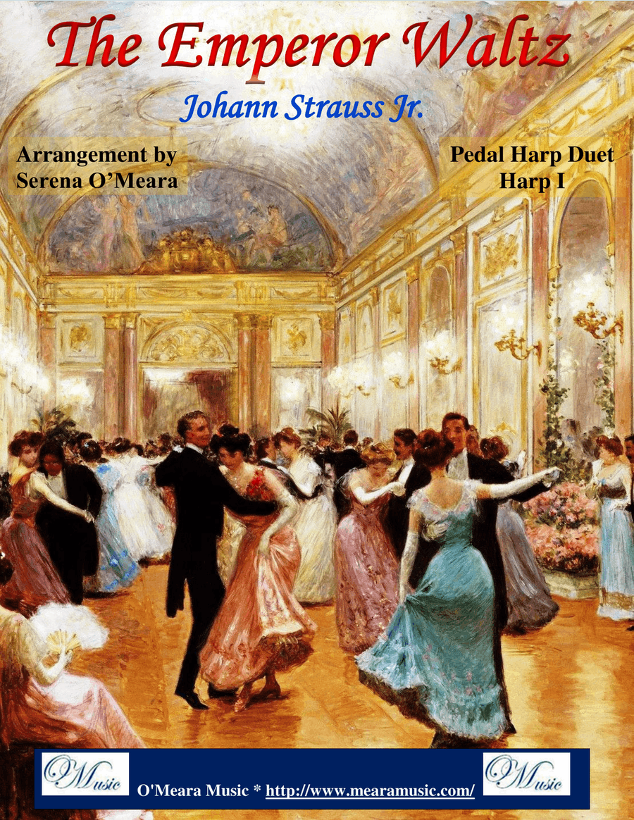 The Emperor Waltz, Pedal Harp I Pedal Harp scores gallery preview page 1