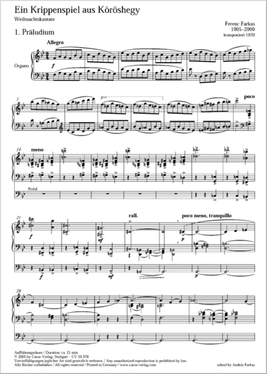 Ein Krippenspiel aus Koroshegy Ein Krippenspiel aus Koroshegy Choir scores gallery preview page 2