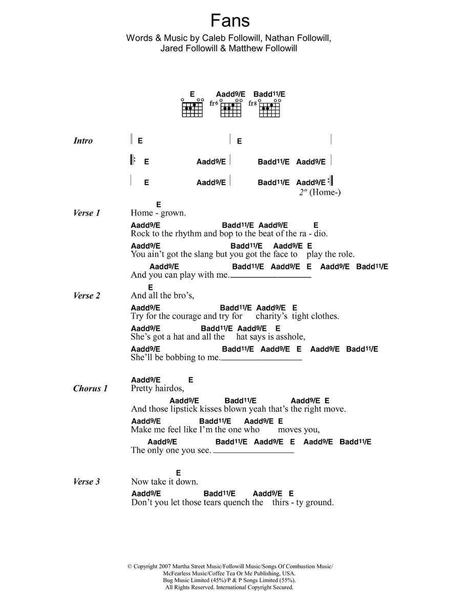 Fans Acoustic Guitar scores gallery preview page 1