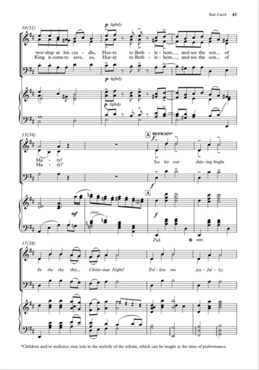 John Rutter Carols for SA and Men SA scores gallery preview page 5