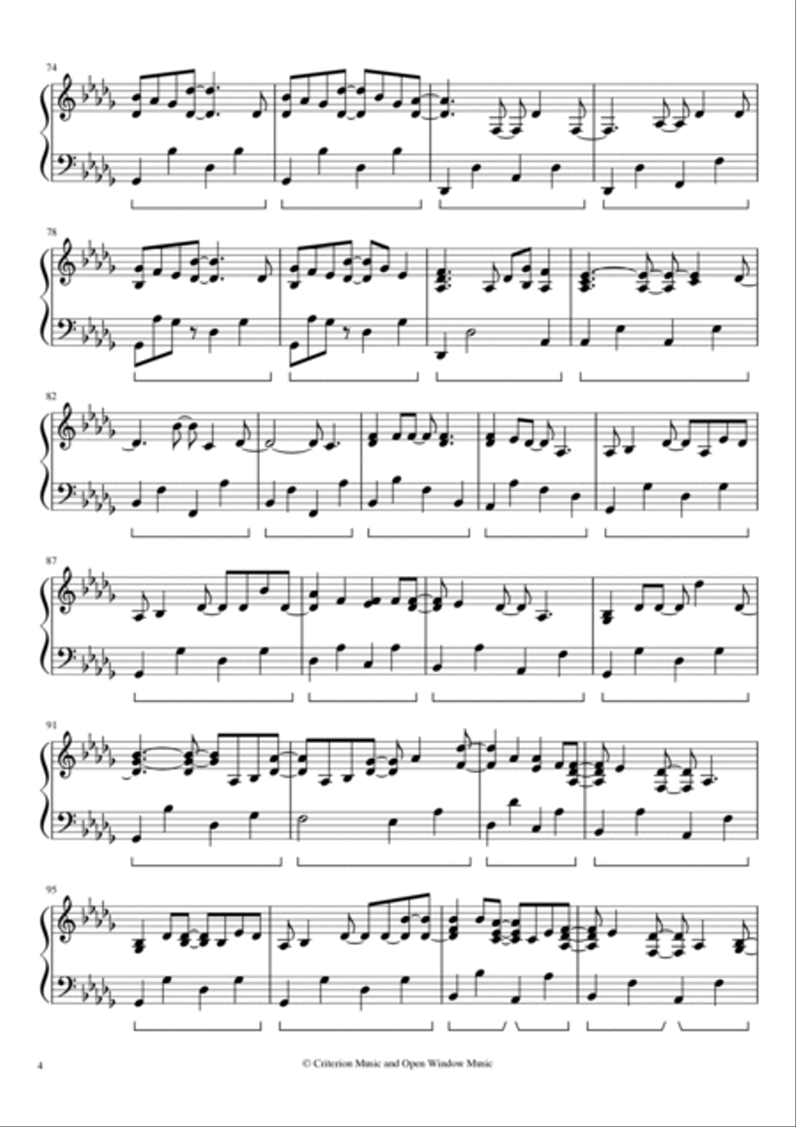 Song For Adam Piano Solo scores gallery preview page 4