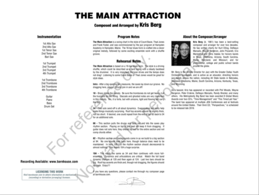 The Main Attraction Jazz Ensemble scores gallery preview page 3