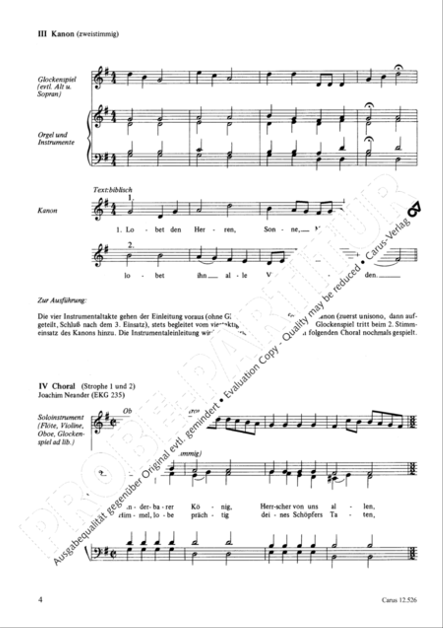 Lass dir unser Lob gefallen 2-Part scores gallery preview page 5