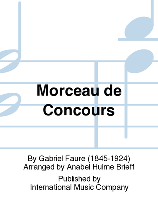 Book cover for Morceau De Concours