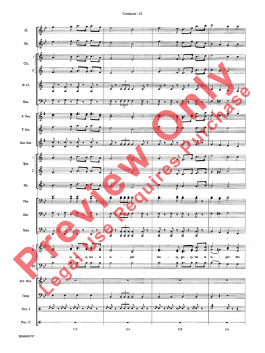 An American Celebration Concert Band scores gallery preview page 24