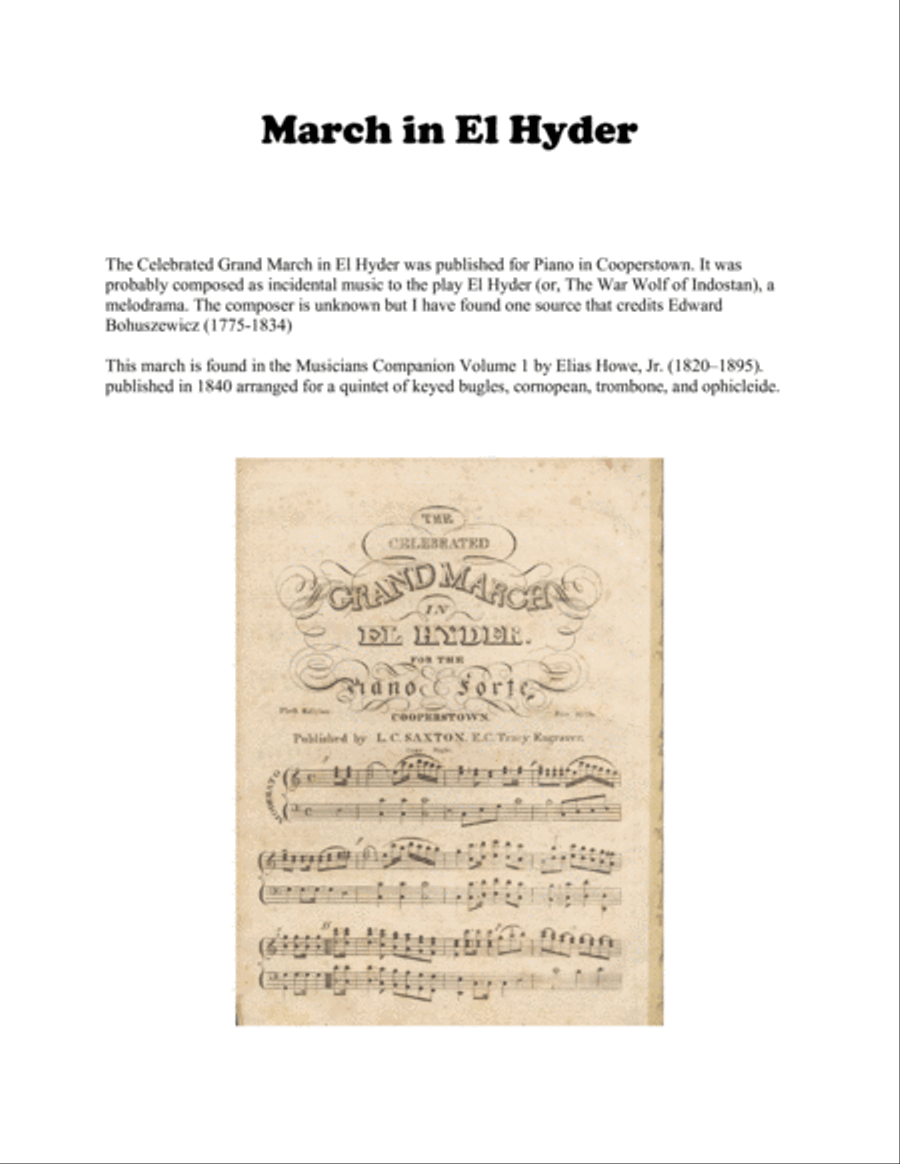 March in El Hyder For Brass Quintet Brass Quintet scores gallery preview page 2