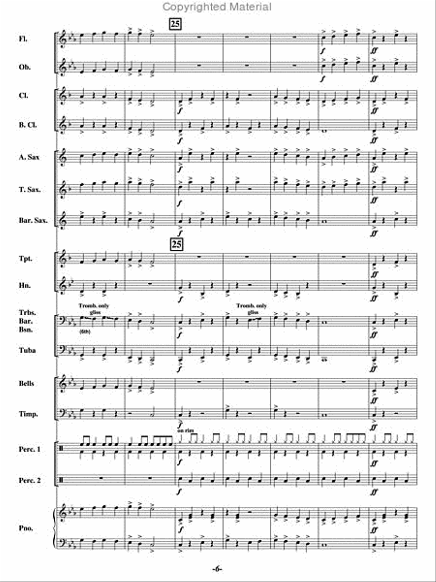 12 The Clock Strikes Concert Band scores gallery preview page 5