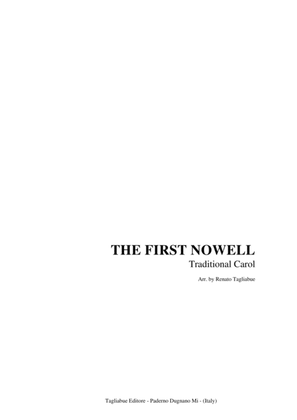 THE FIRST NOEL - Traditional Carol - Arr. for SATB Choir