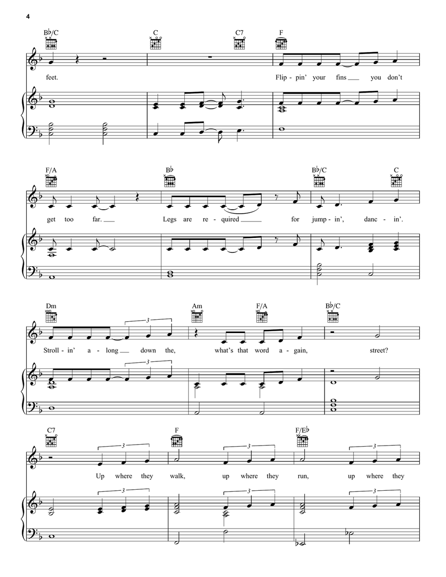 Part Of Your World (from The Little Mermaid) Guitar scores gallery preview page 4