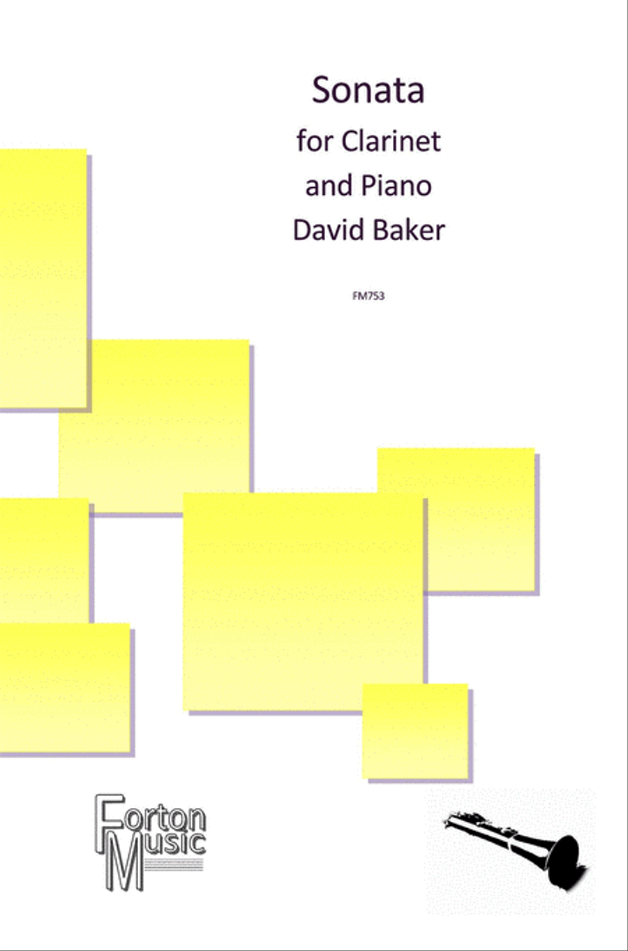 Sonata for Clarinet and Piano Clarinet Solo scores gallery preview page 1