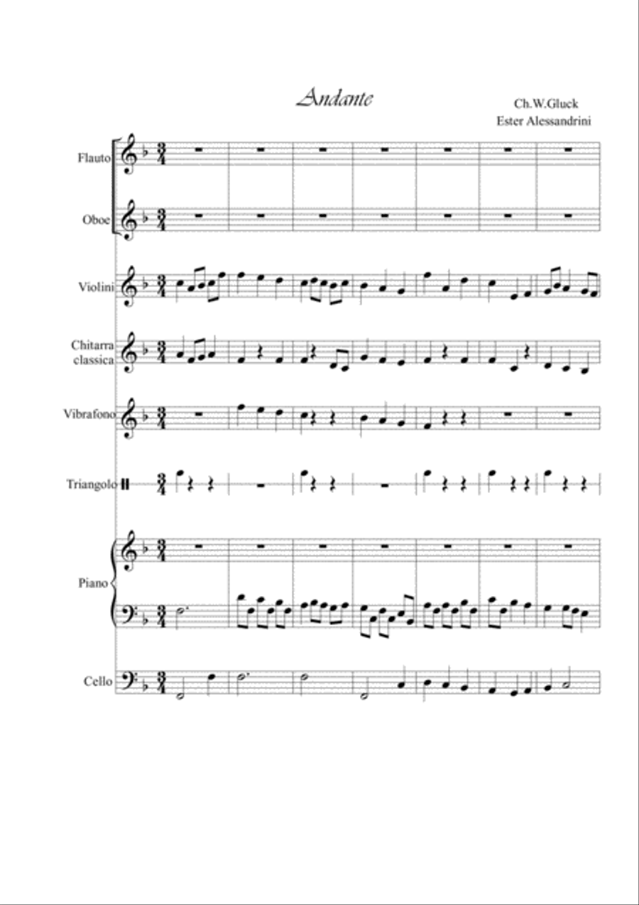 Andante Small Ensemble scores gallery preview page 1