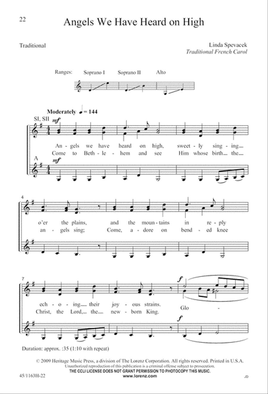 A-Caroling We Go! A-Caroling We Go! SSA scores gallery preview page 22