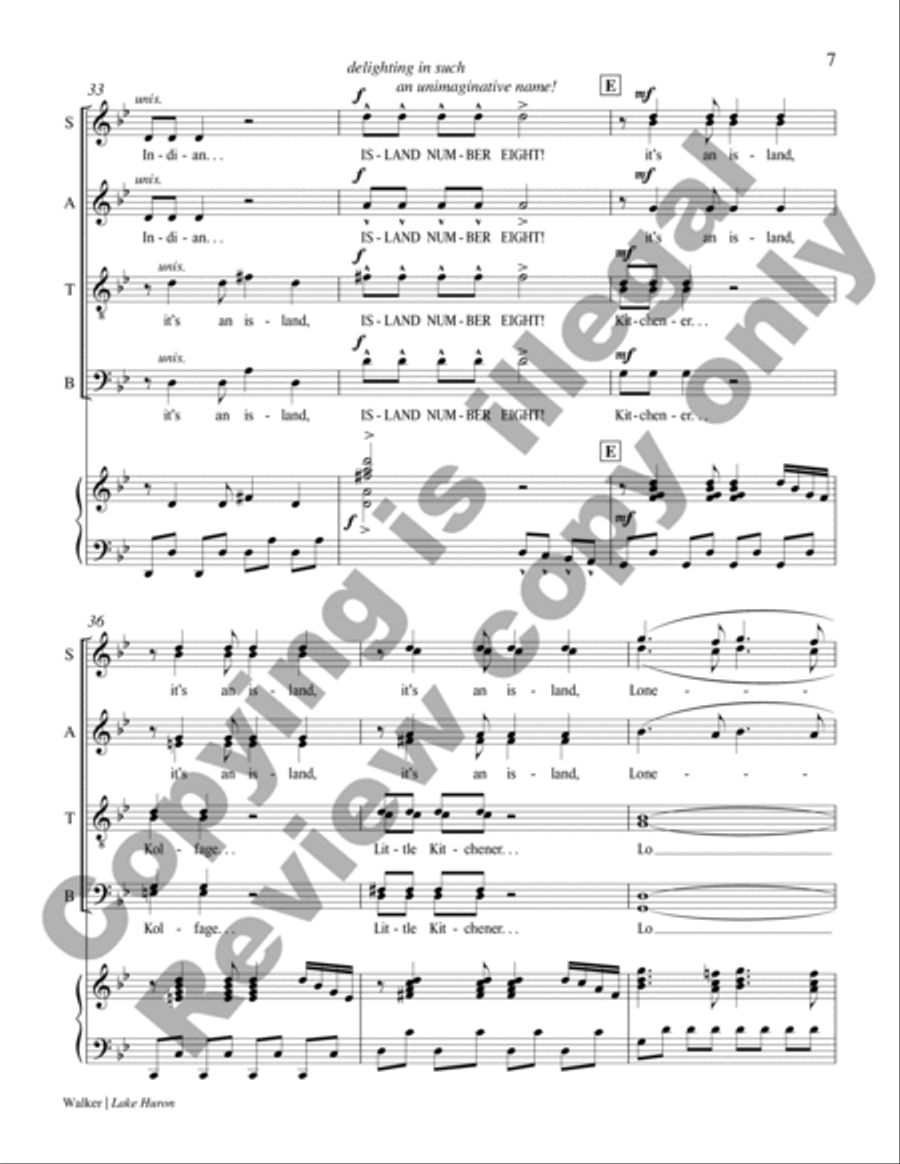Lake Huron Divisi scores gallery preview page 7