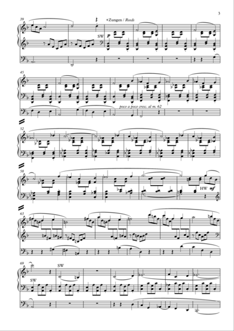 Postludium for organ Organ Solo scores gallery preview page 3
