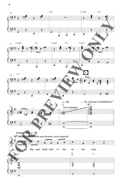 Welcome to Bethlehem - Choral Book