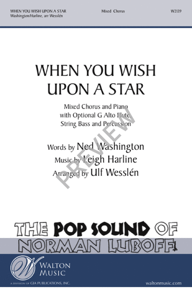 When You Wish Upon a Star (Vocal Score)