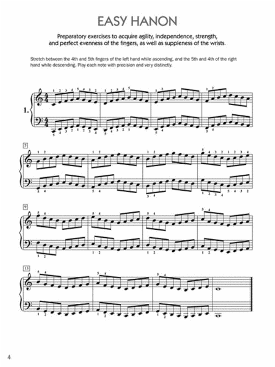 Easy Hanon Piano Method scores gallery preview page 3