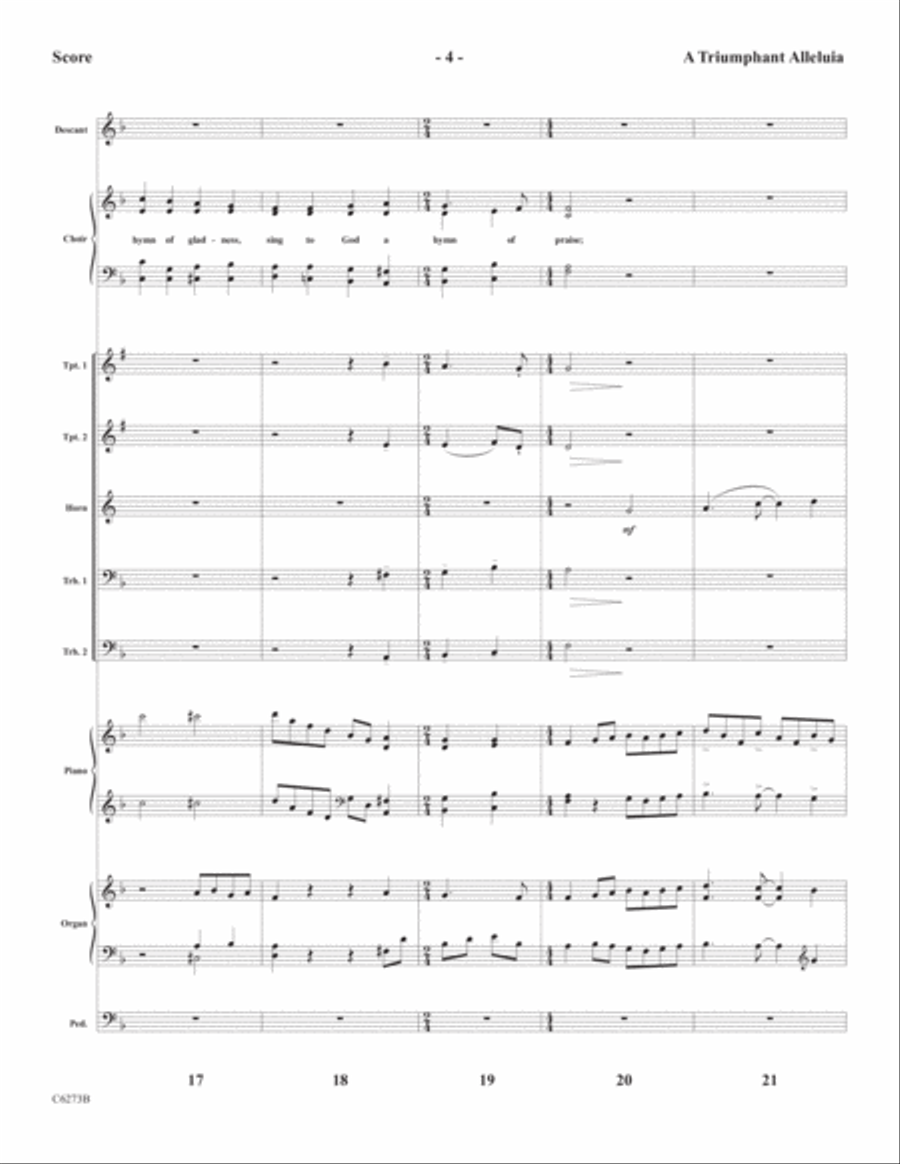 A Triumphant Alleluia Choir scores gallery preview page 6