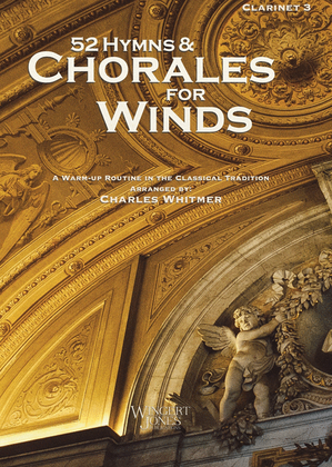 Book cover for 52 Hymns and Chorales for Winds - Clarinet 3