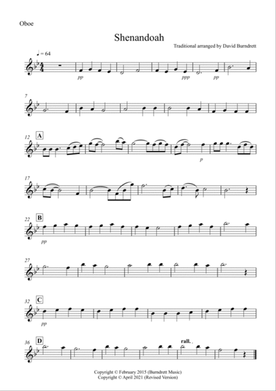 Shenandoah for School Wind Band Concert Band scores gallery preview page 5