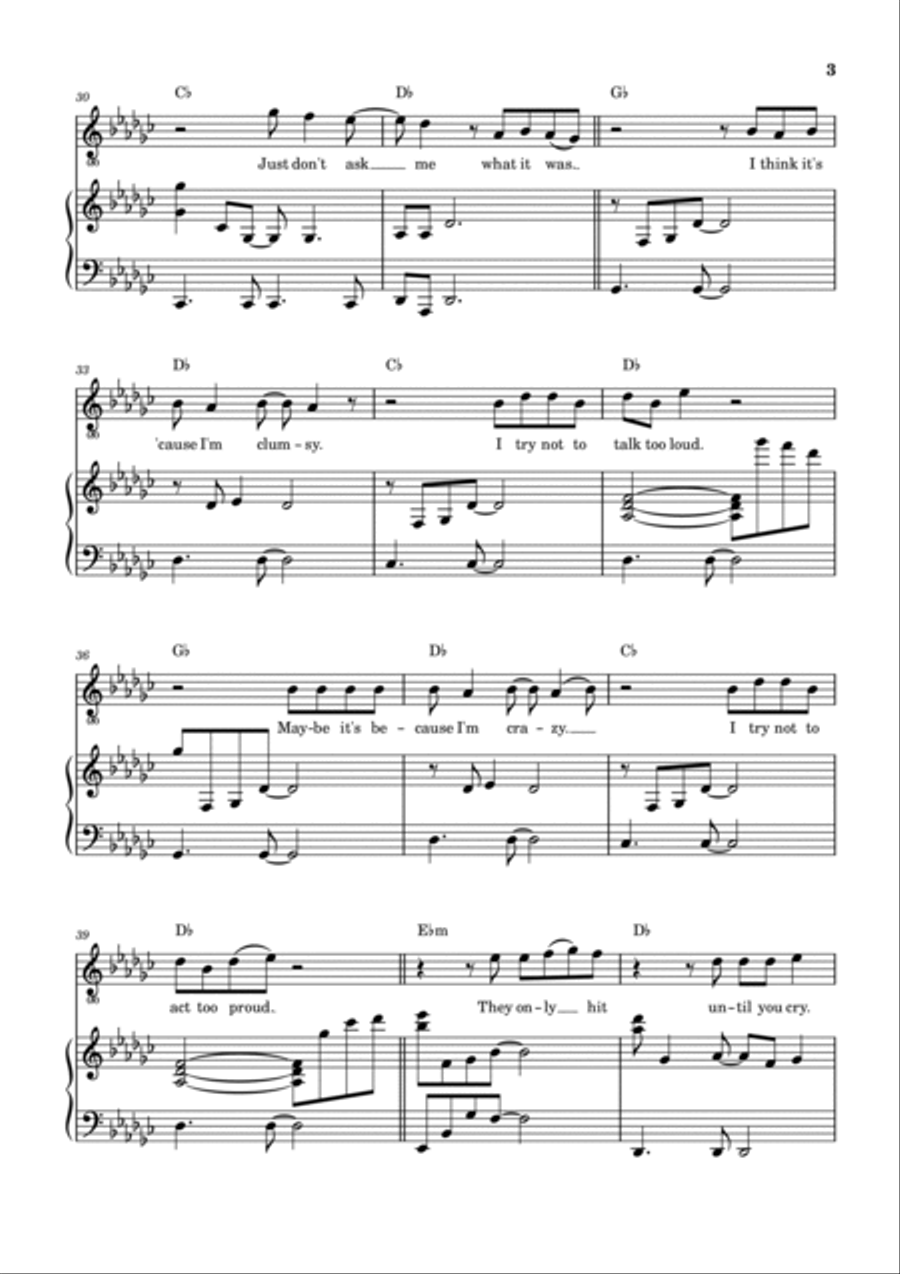 Luka Piano, Vocal, Guitar scores gallery preview page 4