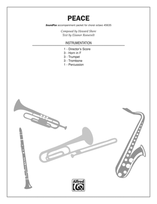 Book cover for Peace: Score