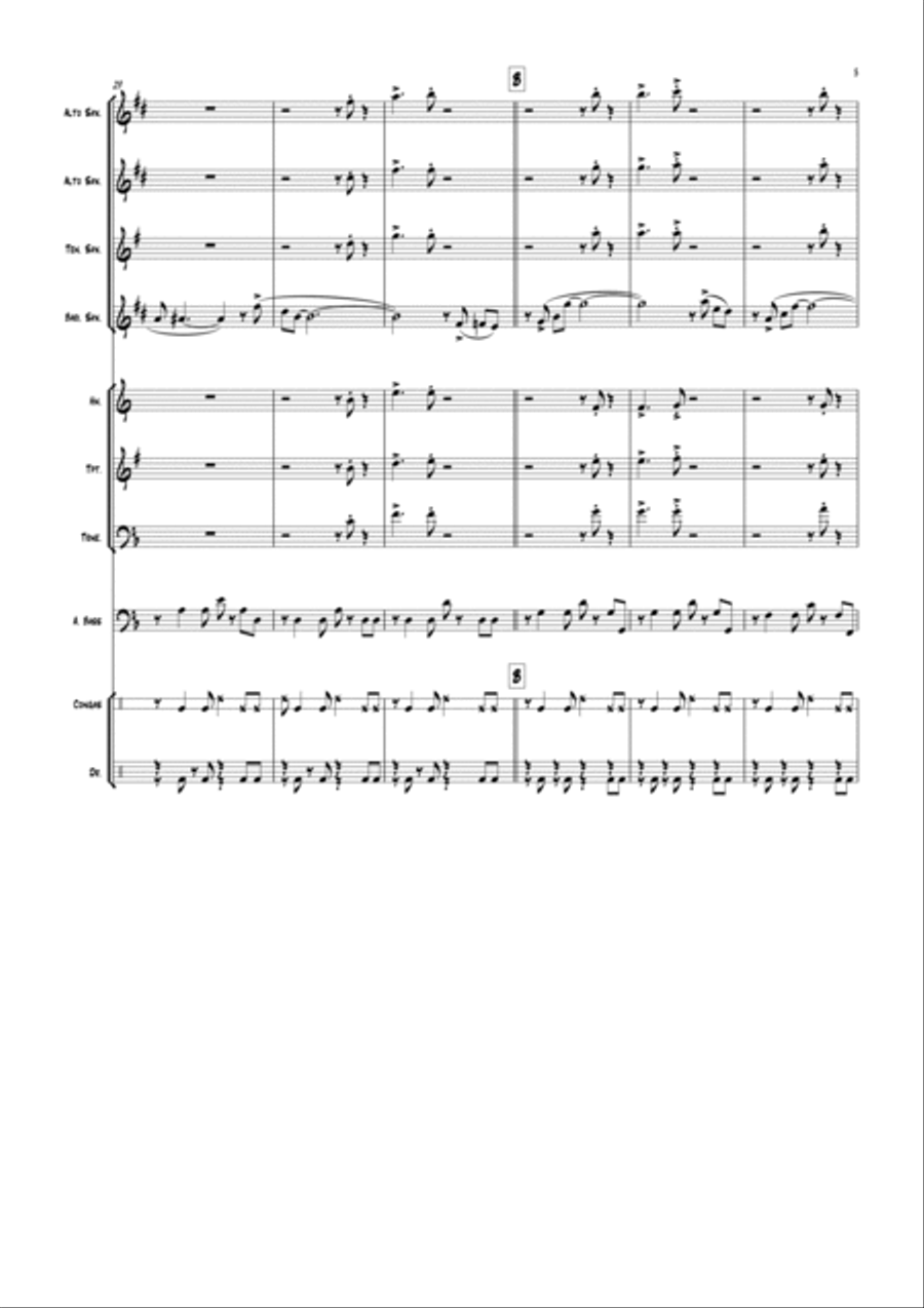 Coisa No. 1 Jazz Ensemble scores gallery preview page 5