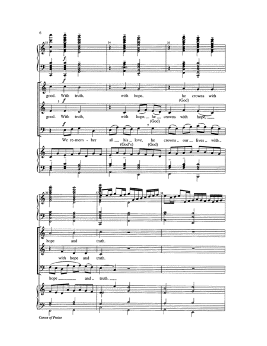 Canon of Praise 3-Part scores gallery preview page 6