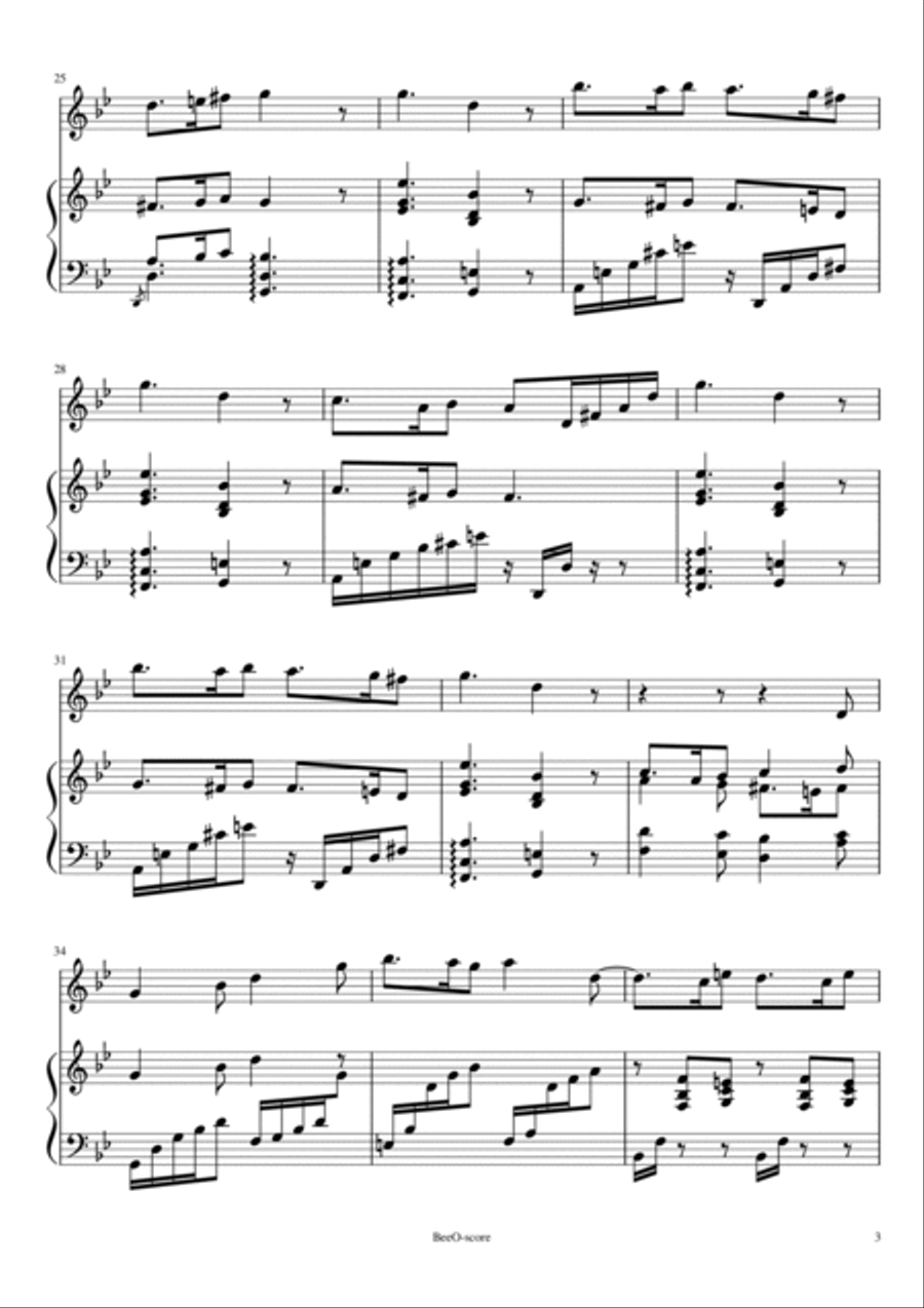 Sicilienne - faure Sicilienne - faure Large Ensemble scores gallery preview page 3