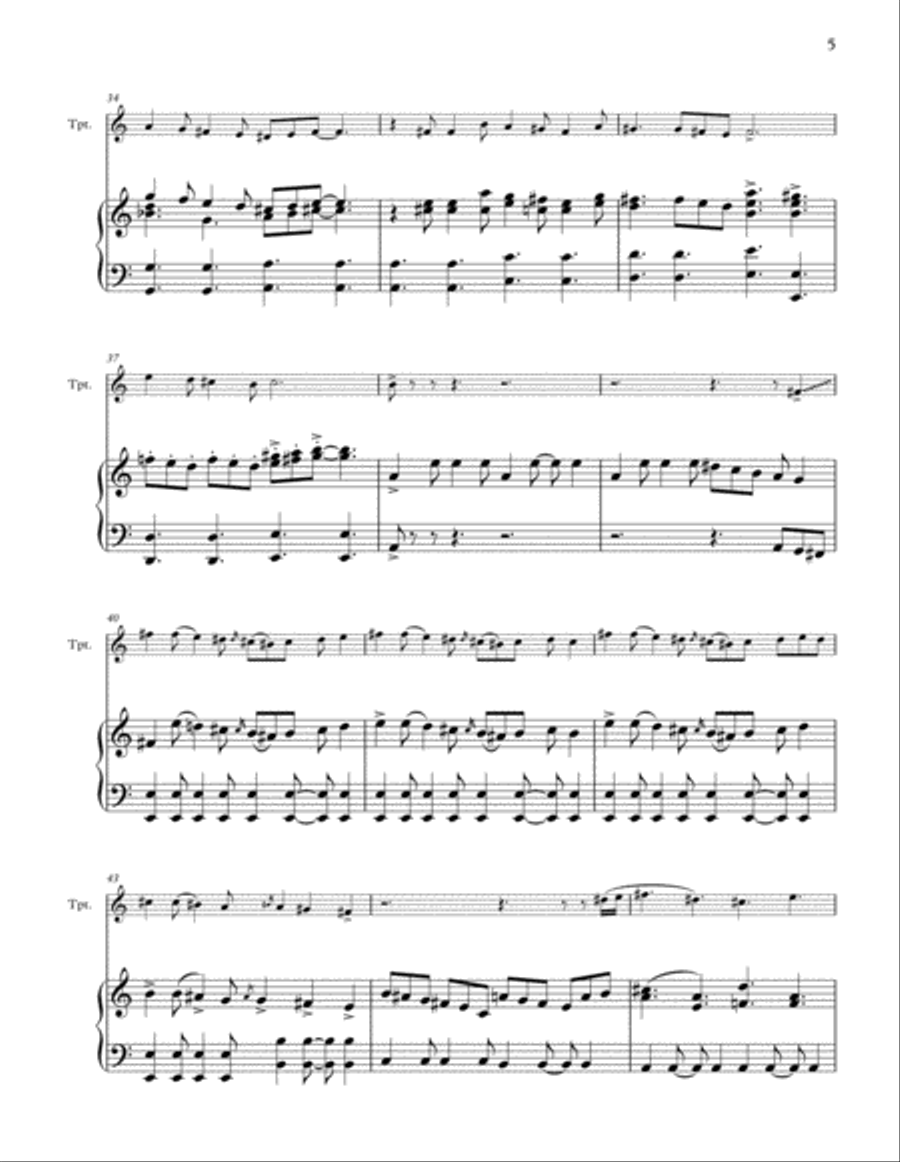 The Chariot Race Trumpet Solo scores gallery preview page 5