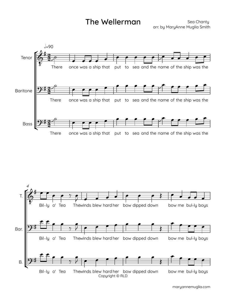 Wellerman Wellerman TTB scores gallery preview page 1