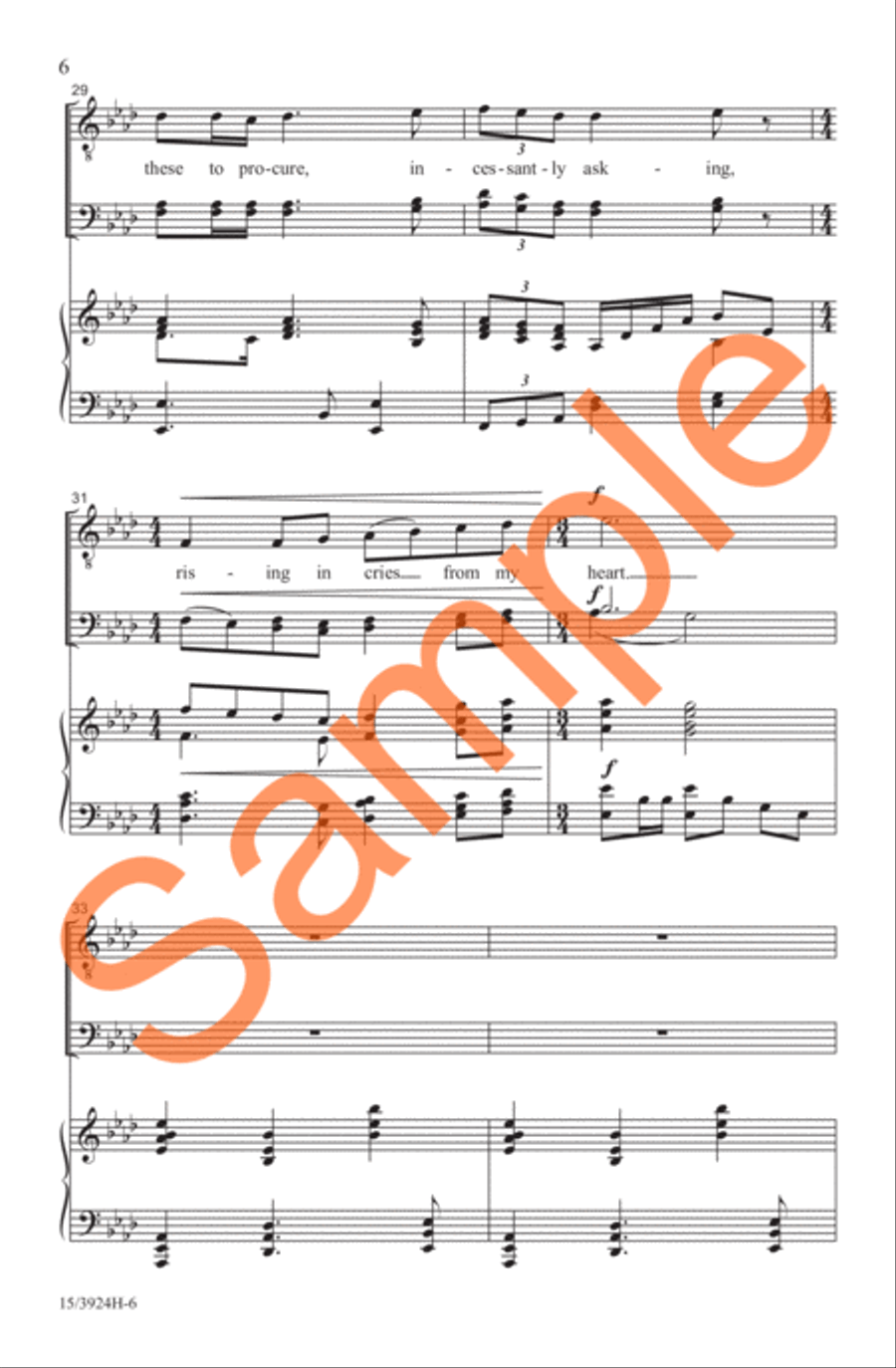 Give Me the Splendid Silent Sun TTB scores gallery preview page 6