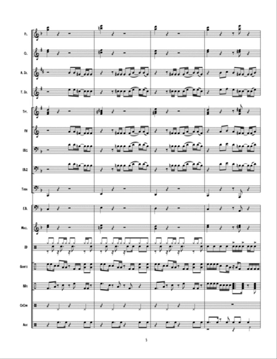 1 Thing Marching Band scores gallery preview page 5