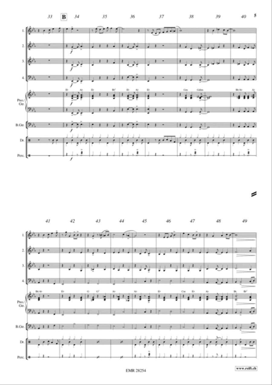 Gospel Time Woodwind Quartet scores gallery preview page 4